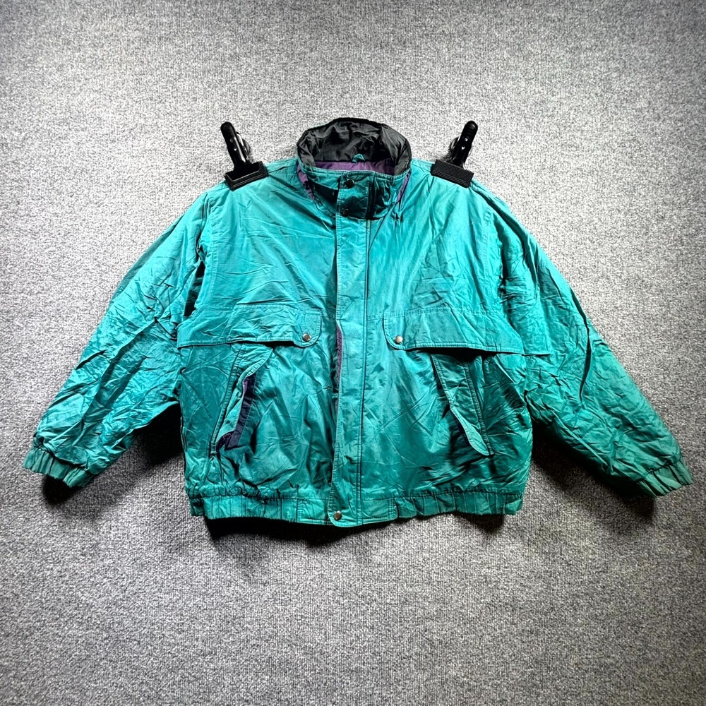 Vintage Oakton Limited Weather Breaker Ski Jacket Men's XL Blue Purple Outdoor